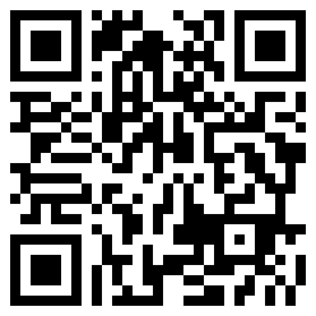 QR Code of the sample menu